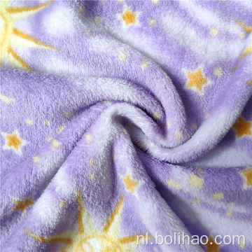 Gedrukt Coral Fleece Fabric